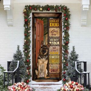 German Shepherd Door Cover Xmas Outdoor Decoration Gifts For Dog Lovers Christmas Gift 4 ku2zih.jpg
