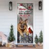 German Shepherd Lives Here Door Cover, Perfect Gift for Shepherd Lovers, Christmas Gift German Shepherd Lives Here Door Cover, Perfect Gift for Shepherd Lovers, Christmas Gift