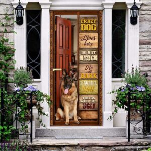 German Shepherd Lives Here Door Cover, Perfect&hellip;