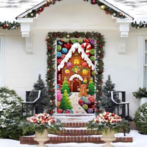 Gingerbread House Door Cover, Christmas Door Covers,&hellip;