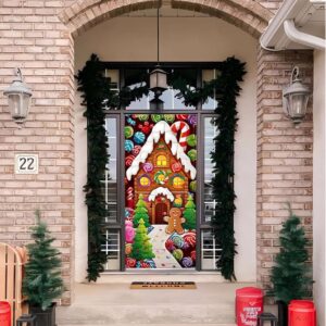 Gingerbread House Door Cover Christmas Door Covers Gift For Christmas Christmas Gift 4 culxzm.jpg