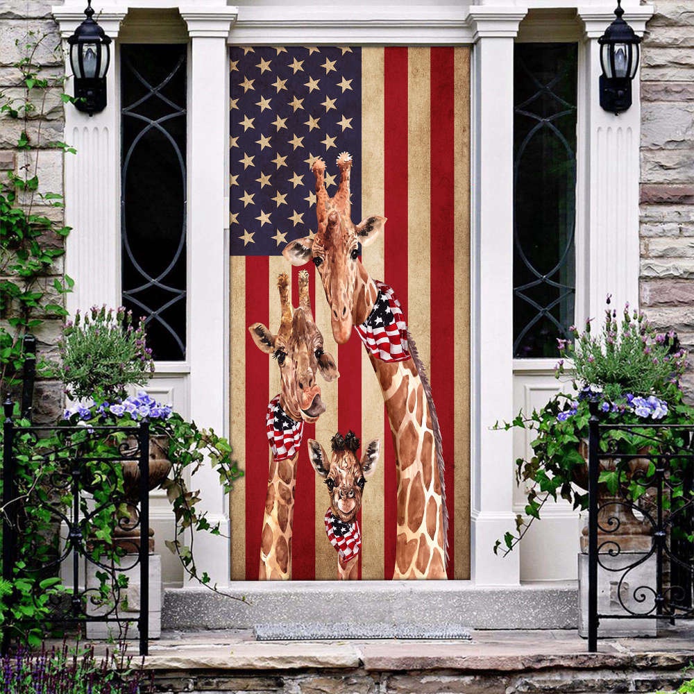 Giraffe Proud & Love Door Cover Unique and Stylish Décor for Your Home, Christmas Gift Giraffe Proud & Love Door Cover Unique and Stylish Décor for Your Home, Christmas Gift