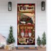 Gnome Christmas Door Cover, Christmas Outdoor Decoration, Christmas Gift
