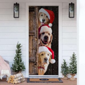 Golden Retriever Christmas Door Cover, Gift For&hellip;