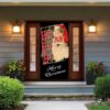 Hilarious Chicken Christmas Door Cover Festive Farmer Home Decor, Christmas Gift Hilarious Chicken Christmas Door Cover Festive Farmer Home Decor, Christmas Gift