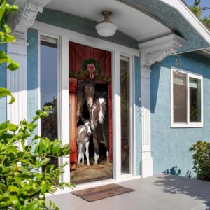 Happy Family Horse Door Cover Unique Gifts Doorcover Housewarming Gifts Christmas Gift 5 tmb2fs.jpg