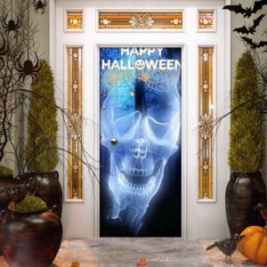 Happy Halloween Skeleton XRay Door Cover Decorations&hellip;