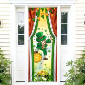 Happy St Patrick’s Day Leprechaun Dabbing Door&hellip;