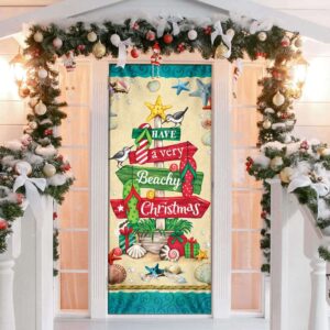 Have A Very Beachy Christmas Door Cover,&hellip;