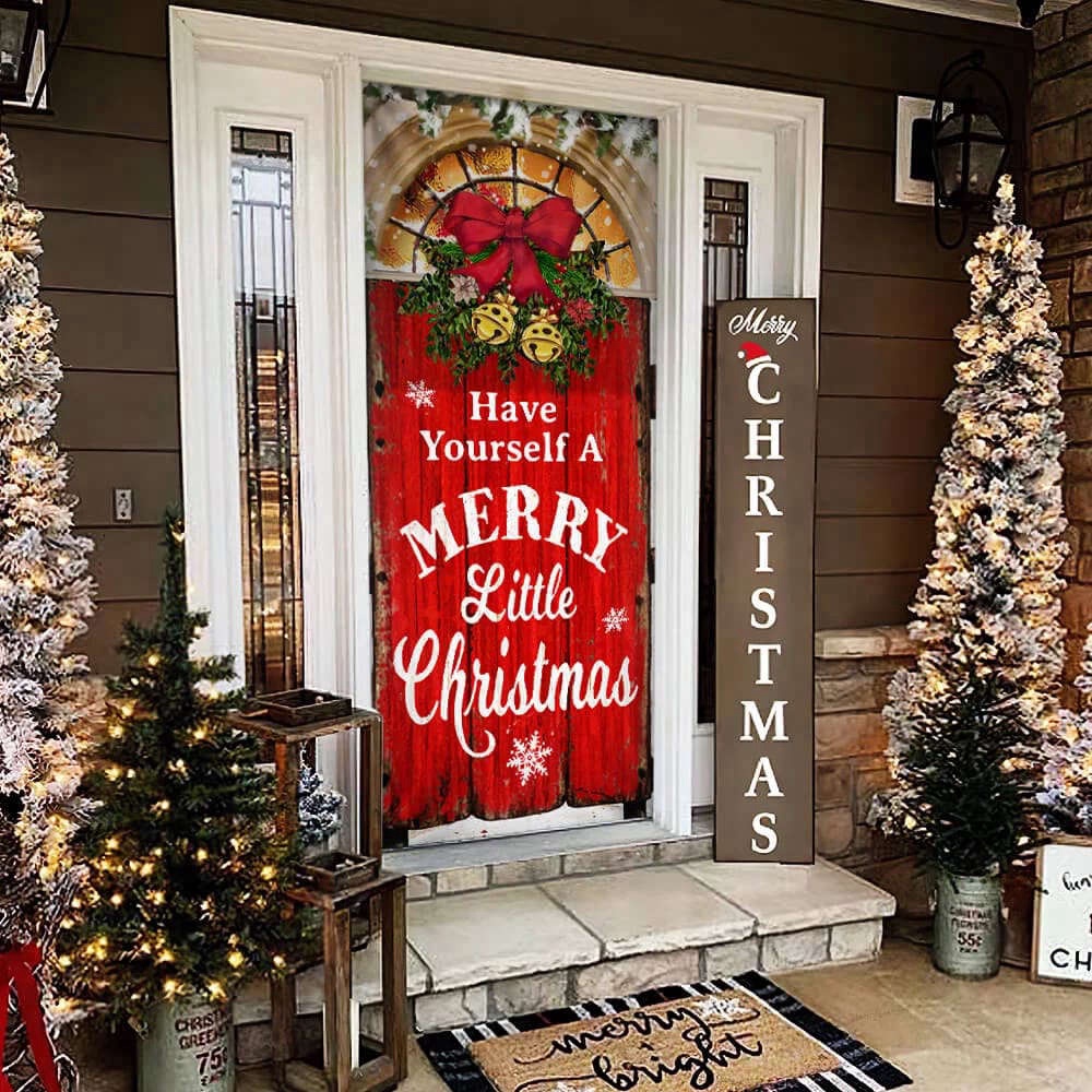 Have Yourself a Merry Little Christmas Door Cover, Christmas Outdoor Decoration, Christmas Gift Have Yourself a Merry Little Christmas Door Cover, Christmas Outdoor Decoration, Christmas Gift
