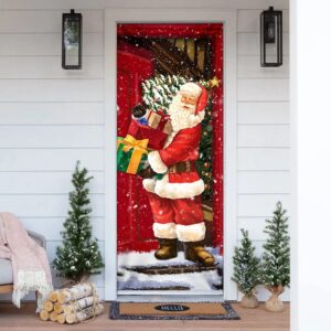 He Will Visit You At Home This Christmas Door Cover Santa Claus Door Cover Unique Gifts Doorcover Christmas Gift 2 hyqu8v.jpg