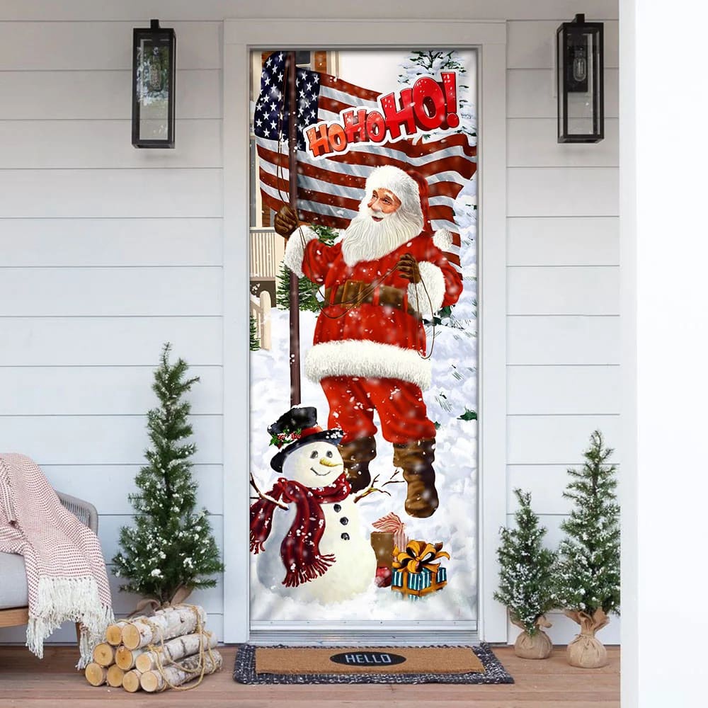 Ho Ho Ho Saus Door Cover, Merry Christmas Home Decor, Christmas Outdoor Decoration, Christmas Gift Ho Ho Ho Saus Door Cover, Merry Christmas Home Decor, Christmas Outdoor Decoration, Christmas Gift