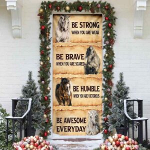 Horse. Be Awesome Everyday Door Cover, Unique&hellip;
