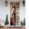Horse. Be Awesome Everyday Door Cover, Unique Gifts Doorcover, Christmas Gift
