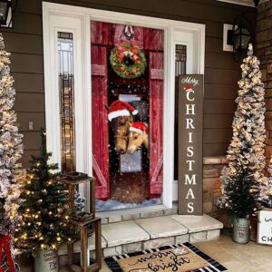 Horse Christmas Barn Door Cover, Christmas Horse&hellip;