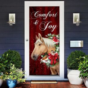 Horse Comfort And Joy Christmas Door Cover,&hellip;