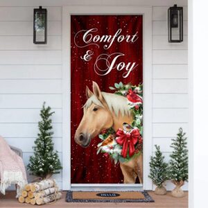 Horse Comfort And Joy Christmas Door Cover,&hellip;