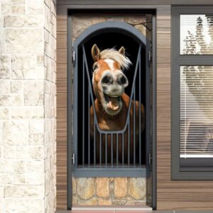 Horse Door Cover Happy Life Unique Gifts Doorcover Holiday Decor Christmas Gift 4 kbhs9f.jpg