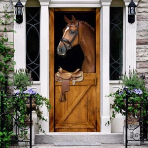 Horse In Stable Door Cover Unique Gifts Doorcover Christmas Gift For Friends Christmas Gift 3 waroso.jpg