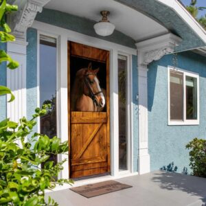 Horse In Stable Door Cover Unique Gifts Doorcover Holiday Decor Christmas Gift 5 xpeng9.jpg