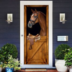 Horse In Stable Door Cover Xmas Gifts For Pet Lovers Christmas Gift For Friends Christmas Gift 2 nhpxr5.jpg