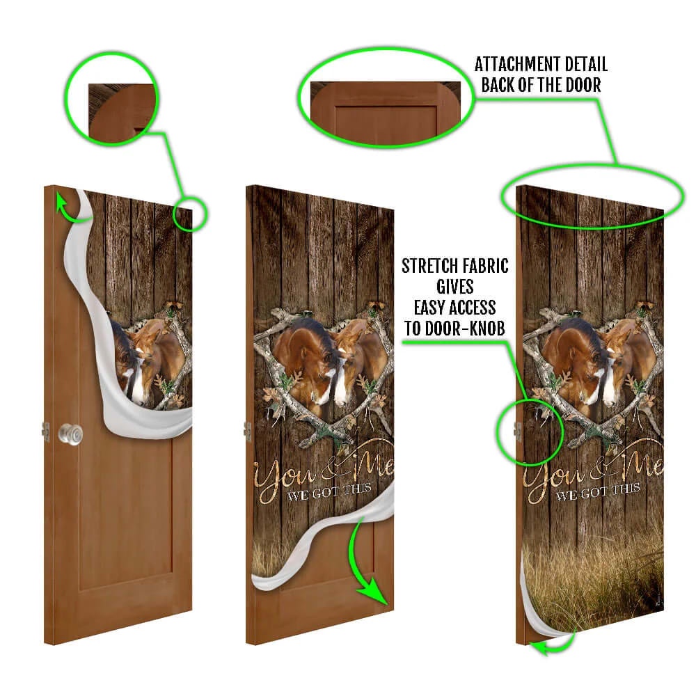 Horse Lover. You And Me We Got This Door Cover, Unique Gifts Doorcover, Christmas Gift