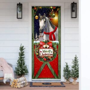 Horse Merry Christmas Door Cover, Christmas Horse&hellip;