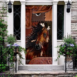 Horse Spirit Door Cover Unique Gifts Doorcover Holiday Decor Christmas Gift 3 otzwot.jpg