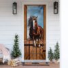 Horse Why hello sweet cheeks have a seat Door cover Gift for horse lover, Christmas Gift