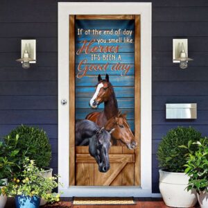 Horse You Smell Like Horses It s Been A Good Day Door Cover Christmas Gift 2 ojacaf.jpg