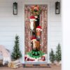Horses Christmas Snow Barn Door Cover, Christmas Horse Decor, Christmas Outdoor Decoration, Christmas Gift Horses Christmas Snow Barn Door Cover, Christmas Horse Decor, Christmas Outdoor Decoration, Christmas Gift