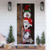 Husky In Sock Door Cover, Believe In The Magic Of Christmas Door Cover For Christmas, Christmas Gift