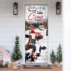 If At The End Of Day You Smell Like Cows Door Cover, Farm Life Christmas Door Cover, Christmas Gift
