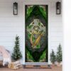 Irish Celtic Cross With Shamrock Door Cover Irish Symbol Cross, Christmas Gift