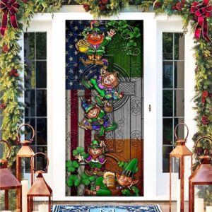 Irsh American Leprechaun Door Cover Happy St&hellip;