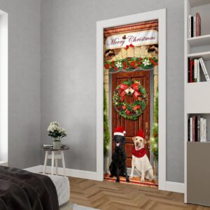 Labrador Retriever Christmas Door Cover Unique Gifts Doorcover Christmas Gift 4 g401pu.jpg