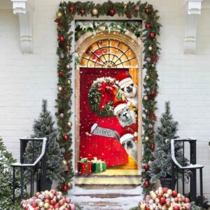Llama Christmas Door Cover Unique Gifts Doorcover Christmas Gift For Friends Christmas Gift 3 qnrnn4.jpg
