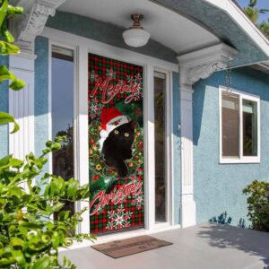 Meowy Christmas Door Cover Black Cat Door Cover Christmas Gift 5 pfjpkt.jpg