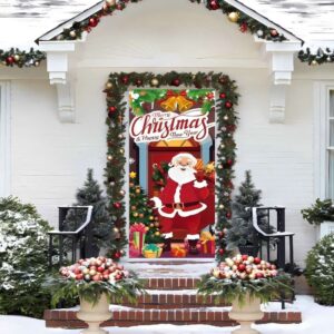 Merry Christmas Door Cover, Merry Christmas Decorations,&hellip;