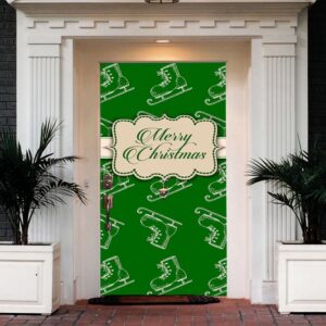 Merry Christmas Front Door Cover Entry Doors&hellip;