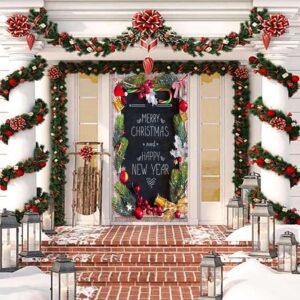 Merry Christmas and Happy New Year Door Decoration Christmas Door Cover For Family Christmas Gift 2 m142lv.jpg