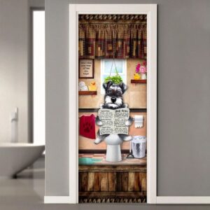 Miniature Schnauzer Puppy Sitting On A Toilet Door Cover Xmas Outdoor Decoration Gifts For Dog Lovers Christmas Gift 2 r2p9yp.jpg