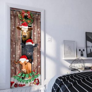 Moo Ry Christmas Cow Door Cover Unique Gifts Doorcover Holiday Decor Christmas Gift 5 tdq1rk.jpg