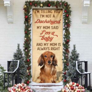 My Mom Said I m A Baby Dachshund Door Cover Xmas Outdoor Decoration Gifts For Dog Lovers Christmas Gift 4 xqu9mp.jpg