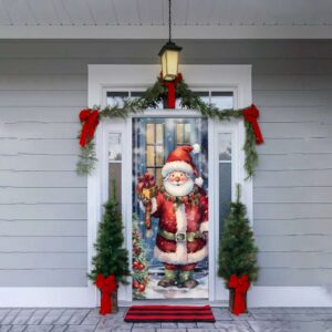 Old Fashioned Snowman Door Cover, Snowman Decorations,&hellip;