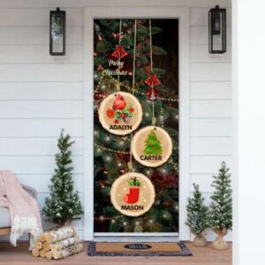 Personalized Family Christmas Tree Door Cover Xmas Gifts For Pet Lovers Christmas Gift 2 d4fcqx.jpg