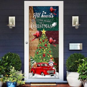 Red Truck Christmas Door Cover, All Hearts&hellip;