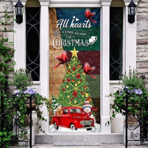 Red Truck Christmas Door Cover, All Hearts&hellip;