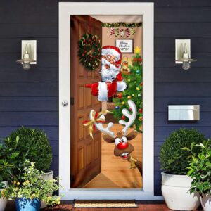 Santa Claus. Christmas Is Coming Door Cover Christmas Gift For Friends Christmas Gift 3 hejmgw.jpg