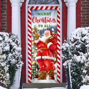 Santa Claus Christmas Door Cover, Merry Christmas&hellip;